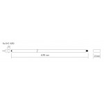 One Way Aluminum Truss Rod 630 mm.